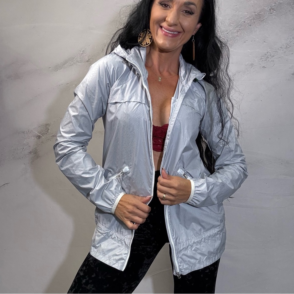 lululemon athletica Metallic Silver Utility Jacket